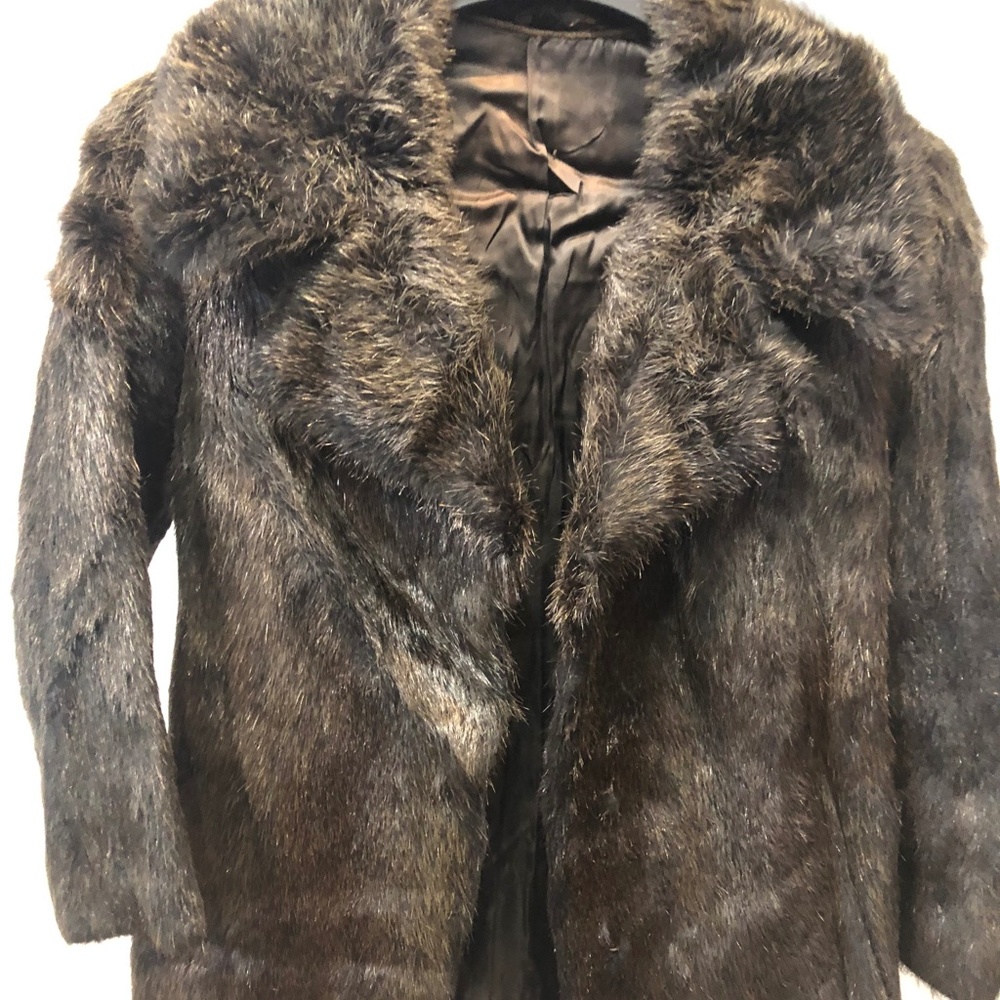 Muskrat fur coat